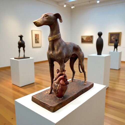Cor Galgo von Caroline Hufnagel, Skulptur kaufen auf Singulart