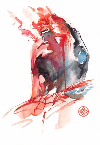 Superman スーパーマン von Jakuchu Ito, Malerei kaufen auf Singulart