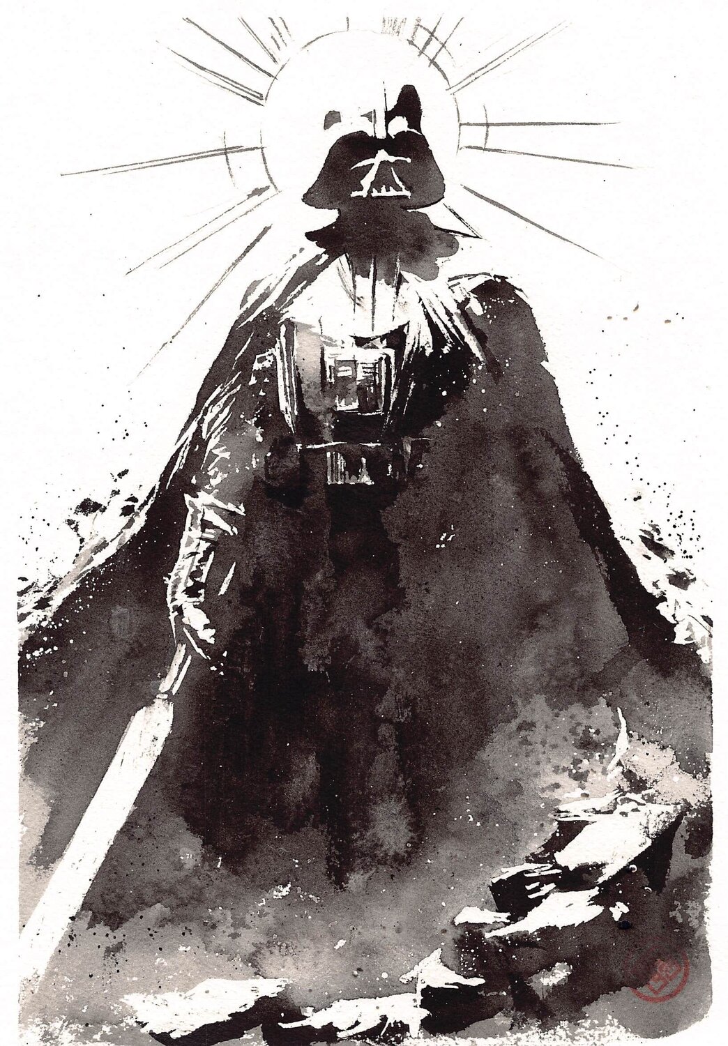 Darth Vader Jakuchu Ito Dipinto originale in vendita