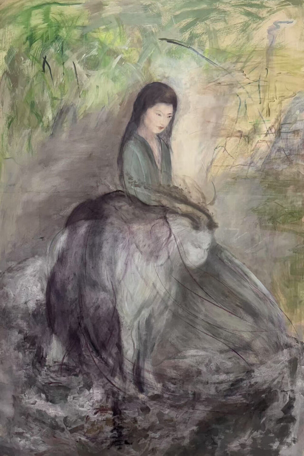 Triptych II Yiting Liu Dipinto originale in vendita