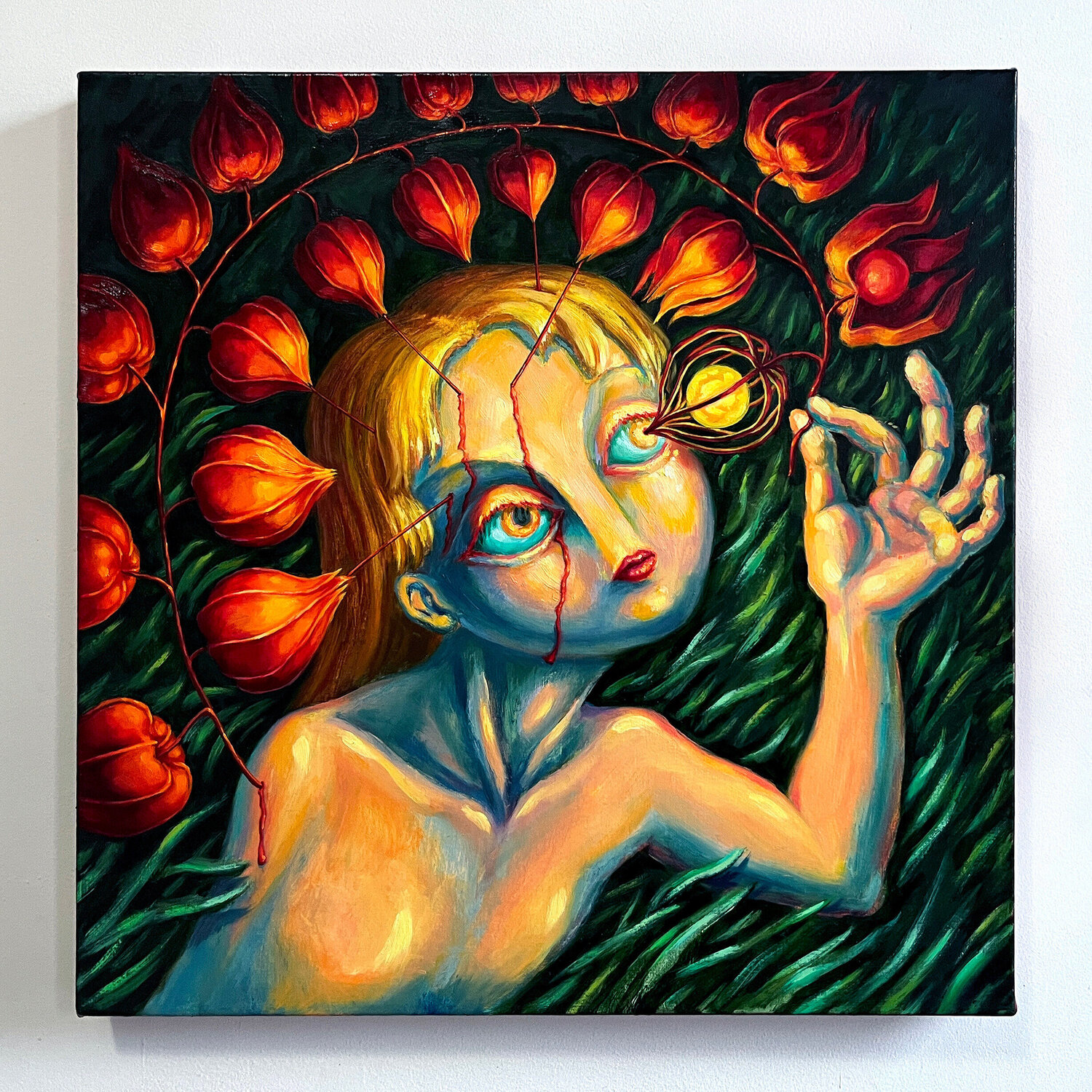 Cherry-Go-Round Yoo yeon Nam Original painting for sale