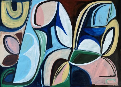 Dancing Between the Shadows di Samantha Malone, Pittura in vendita su Singulart