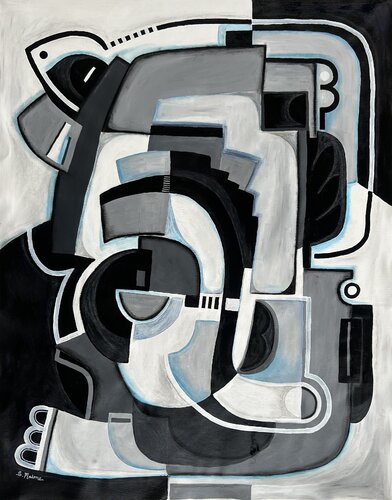 My World in Black and White by Samantha Malone, 회화 for Sale on Singulart