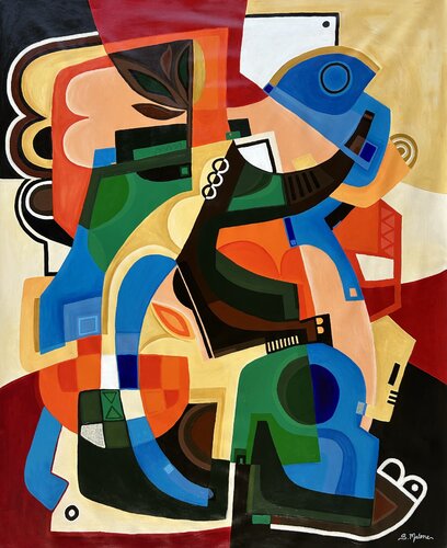 The Elephant in the Room van Samantha Malone, Schilderij te koop op Singulart