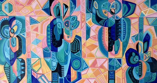 Fragmented Dreams di Samantha Malone, Pittura in vendita su Singulart