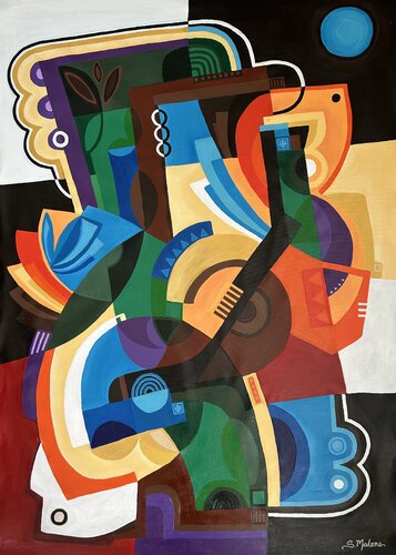 Under the Blue Moon by Samantha Malone, Painting for Sale on Singulart