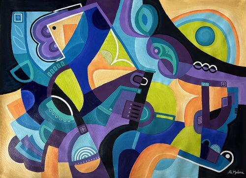Let the Rhythm Lead the Way by Samantha Malone, Painting for Sale on Singulart
