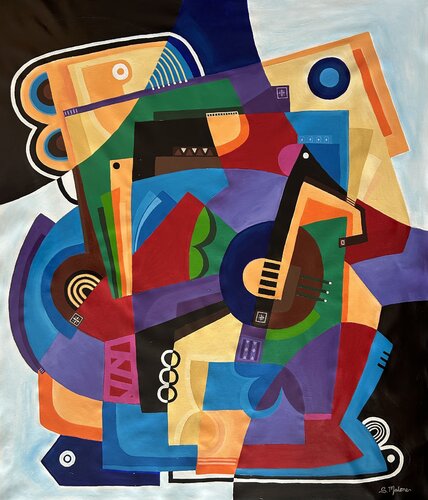 Groove is in the Art di Samantha Malone, Pittura in vendita su Singulart