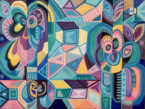 Kaleidoscope di Samantha Malone, Pittura in vendita su Singulart