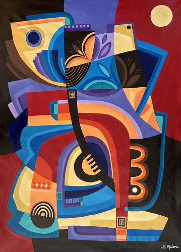 The Silent Moon by Samantha Malone, Painting for Sale on Singulart