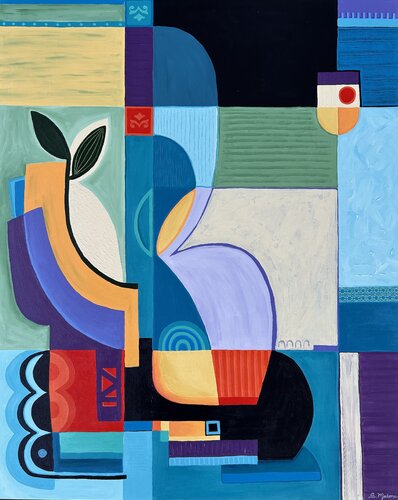 Assembled by the Sea by Samantha Malone, Painting for Sale on Singulart