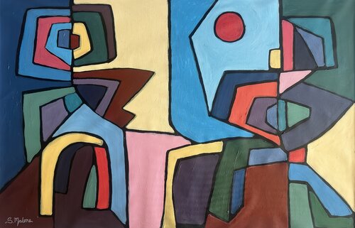 Let's Talk About It di Samantha Malone, Pittura in vendita su Singulart
