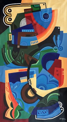 The Living Puzzle by Samantha Malone, Painting for Sale on Singulart