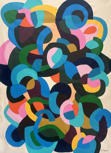 Celebrating with Color by Samantha Malone, Painting for Sale on Singulart