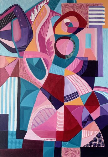 She Danced with an Olive Branch by Samantha Malone, Painting for Sale on Singulart