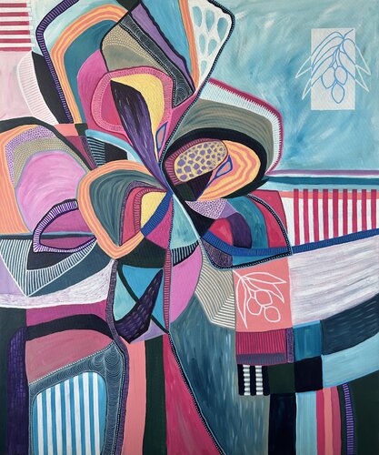 White Olives van Samantha Malone, Schilderij te koop op Singulart