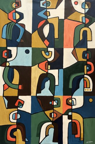 The Nine Dancers by Samantha Malone, Painting for Sale on Singulart