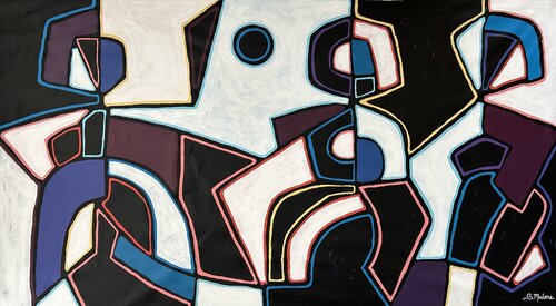 The Moon Remembers the Dance by Samantha Malone, Painting for Sale on Singulart