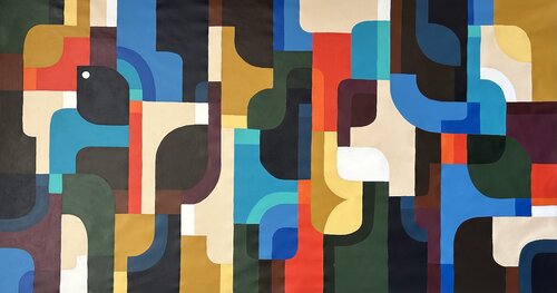 Geometric Rhapsody by Samantha Malone, Painting for Sale on Singulart