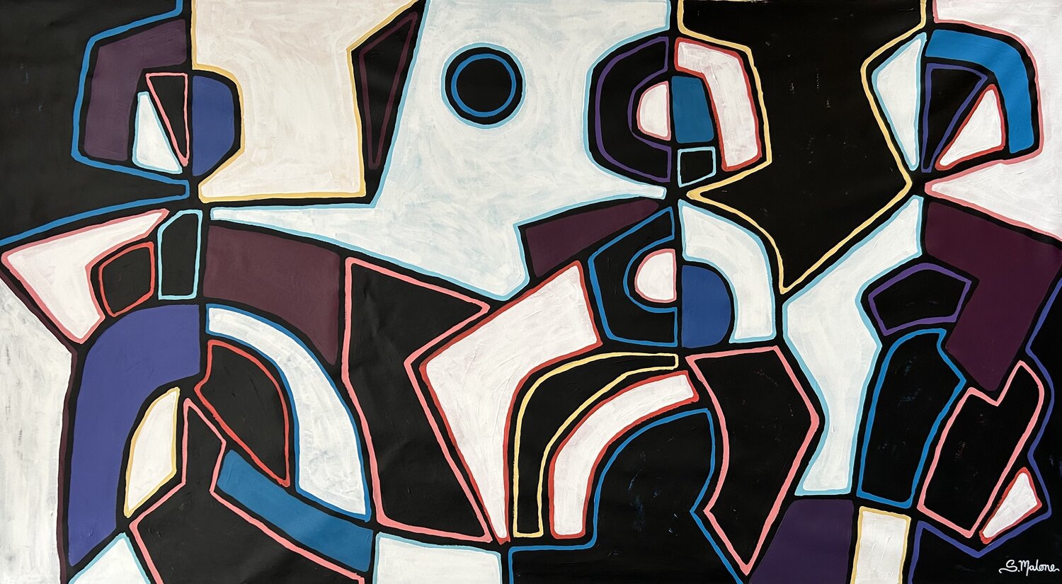 The Moon Remembers the Dance Samantha Malone Original painting for sale