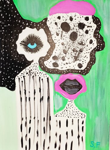 "Lo que calla el ojo" by souad el fathi, Painting for Sale on Singulart