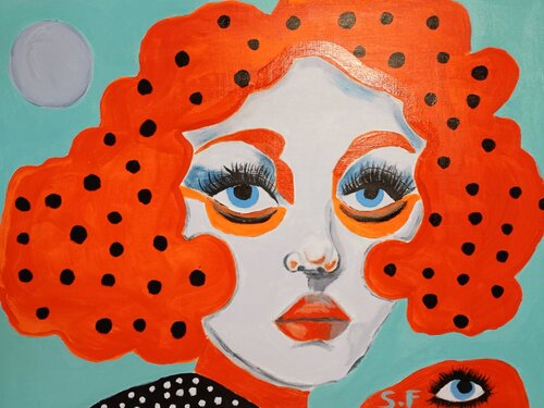 “Mirada de Fuego” by souad el fathi, Painting for Sale on Singulart