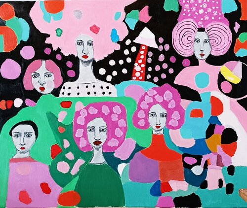 Ecos del Universo Femenino von souad el fathi, Malerei kaufen auf Singulart