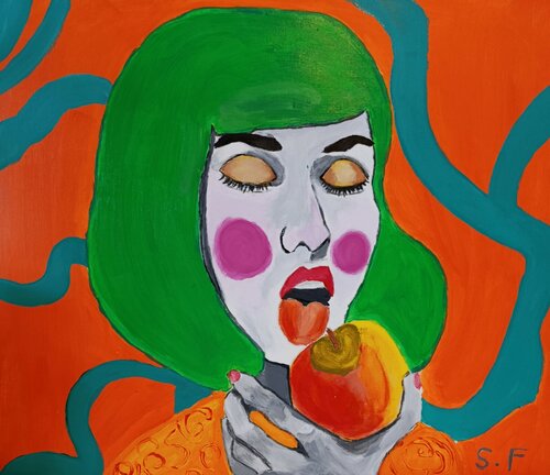 el deseo by souad el fathi, Painting for Sale on Singulart