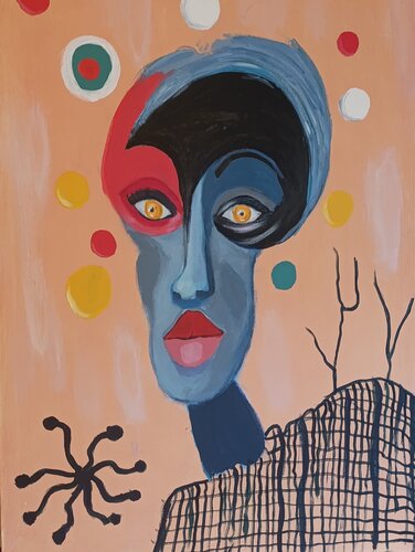 Fantasía de Mujer by souad el fathi, Painting for Sale on Singulart