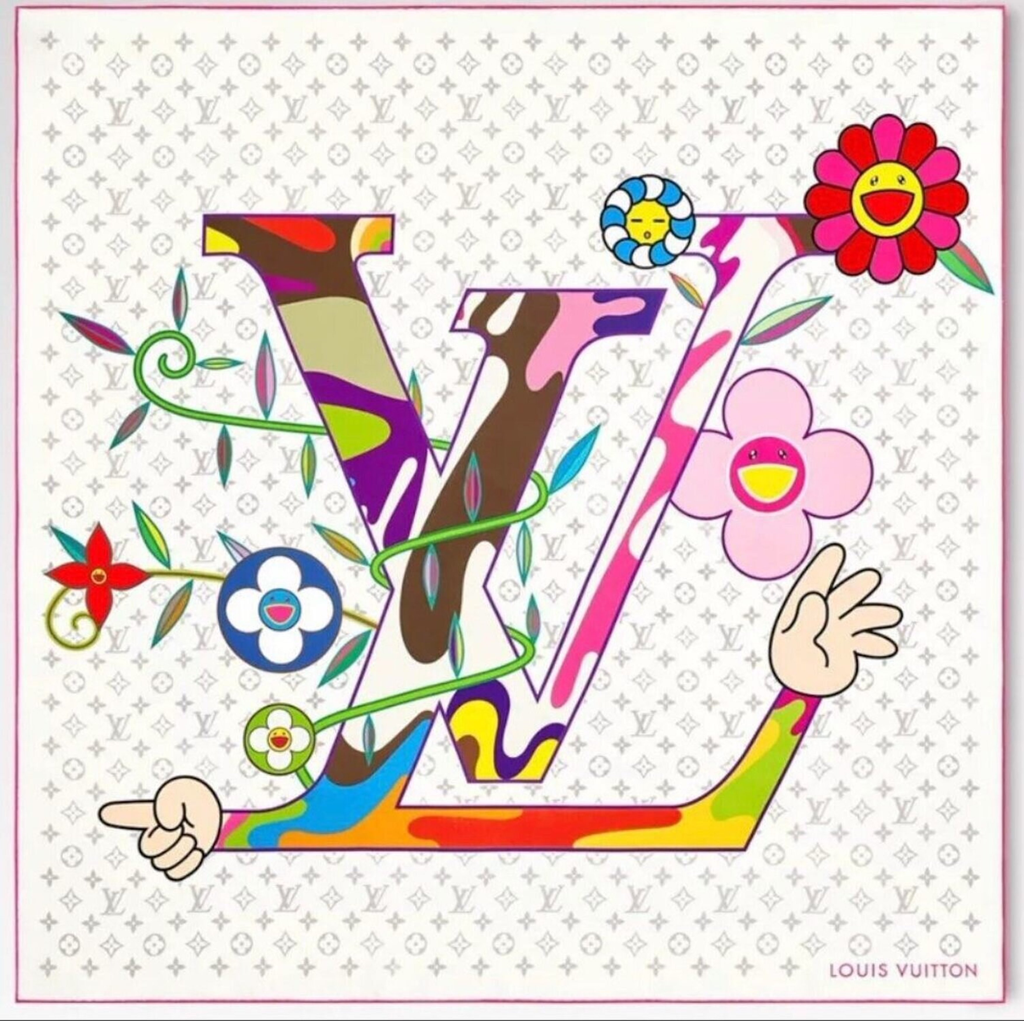 LV x TM Monogram Superflat … by Takashi Murakami – SINGULART