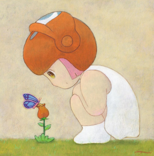 Muki's Buttterfly di Ling Muki, Pittura in vendita su Singulart