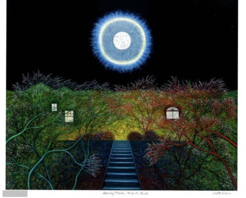 Spring Moon Grant Street di Scott Kahn, Stampa in vendita su Singulart