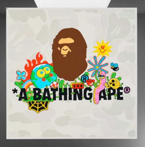 Untitled ( Skulls, Camouflage, Bathing Ape) by Sam Taylor, 版画 for Sale on Singulart
