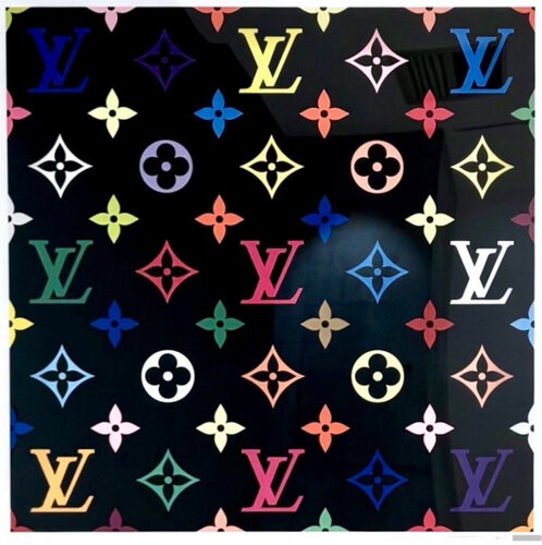 LV Murakami Multicolor Monogram (Black, Louis Vuitton, LV) par Takashi Murakami, Édition en vente sur Singulart