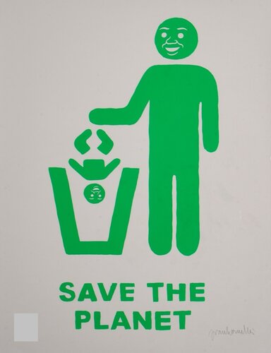 Save The Planet (Green) by Joan Cornellà, Print for Sale on Singulart