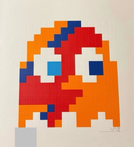 Aladdin Sane (Clyde, Orange, Blue) by Invader, Print for Sale on Singulart