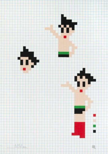 Astroboys (Atom, Astro Boy) by Invader, Print for Sale on Singulart