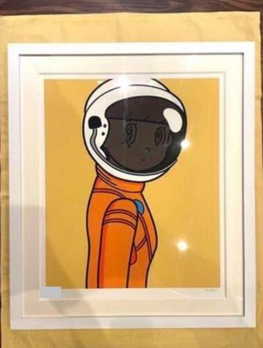 Eyewater  version (Space suit,Astronaut, Orange) by YUYA HASHIZUME, Print for Sale on Singulart