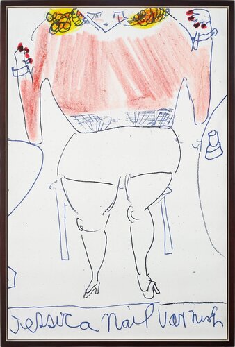 Jessica Nail Varnish (Hand embellished) by Rose Wylie, Print for Sale on Singulart