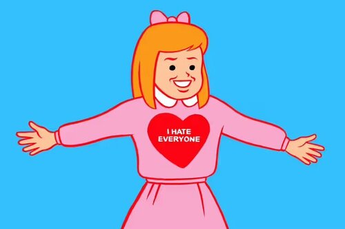 I Hate Everyone (Pink) de Joan Cornellà, Impresión a la venta en Singulart