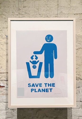 Save The Planet (Blue) di Joan Cornellà, Stampa in vendita su Singulart