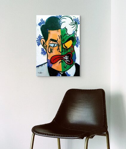 Harvey Dent ( Medium, Two Face) von Slawn, Druck kaufen auf Singulart