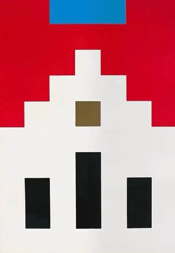 Marlboro ( Cigarettes, Red) von Invader, Druck kaufen auf Singulart