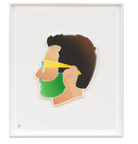 SELF-PORTRAIT (GREEN BEARD) di Alex Israel, Stampa in vendita su Singulart