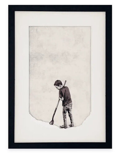 Dig (Boy, Shovel) van Andrew Scott, Afdruk te koop op Singulart