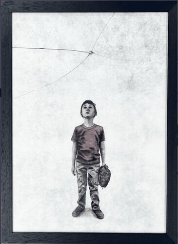 Catch (Baseball, Boy, Pitcher, Catcher) by Andrew Scott, 版畫 for Sale on Singulart