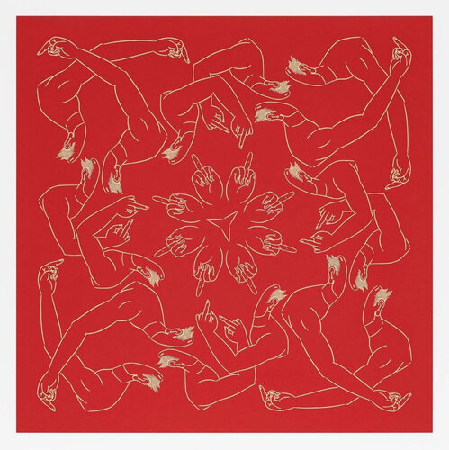 Middle Finger in Red by Ai Weiwei, Print for Sale on Singulart