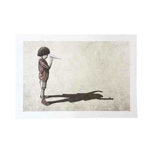 Catch (Paper Plane) by Andrew Scott, 인쇄 for Sale on Singulart