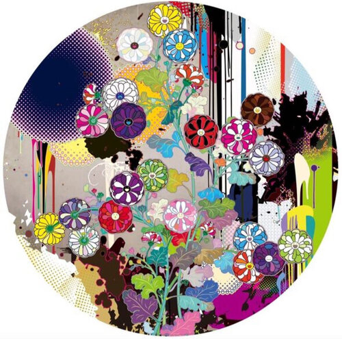 Korin‘s Flowers and Abstract Imagery ( Rinpa Flowers and Abstract Images, Kyoto) van Takashi Murakami, Afdruk te koop op Singulart