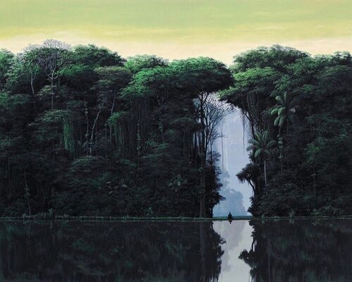 Meditador en la Orilla by Tomás Sánchez, Print for Sale on Singulart